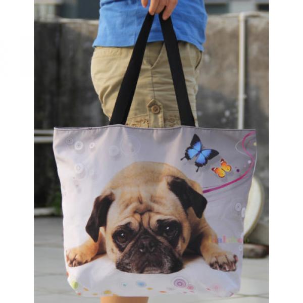 Pug Women&#039;s Large Capacity Zipper Handbag Shopping Bag Tote Shoulder Beach Bag #3 image
