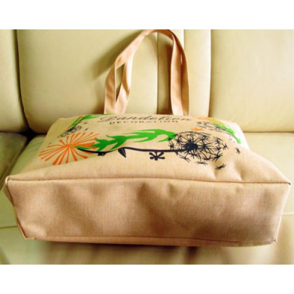 Lovely Girl Print Canvas zipper Closure Shopper Tote hobo beach Bag colorful 507 #3 image