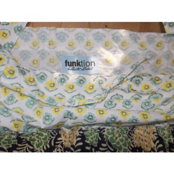 FUNKTION White Label Multi-Color Floral Ruffle 2 Strap Extra Large Beach Bag #2 image