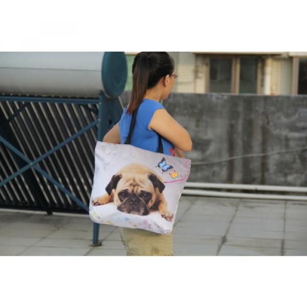 Ladies Large Tote Shoulder Shopping School Bags Handbag Beach Bag w/zippe pocket #4 image