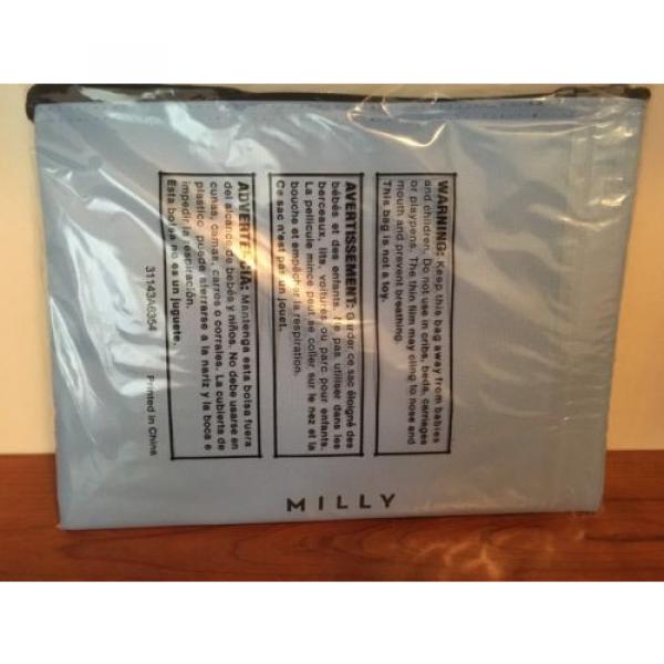 New Milly Zip Pouch Water-Resistant Bag Blue Beach Please FabFitFun $45 Swimsuit #3 image