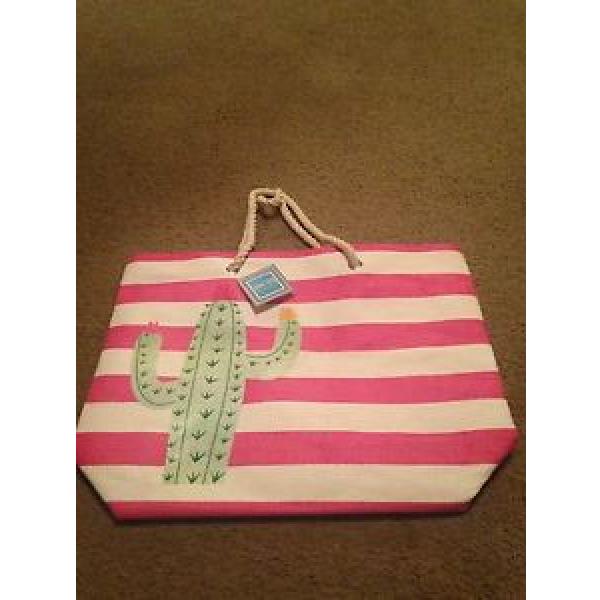 New With Tags Cactus Tote Bag Summer Pool Beach #1 image