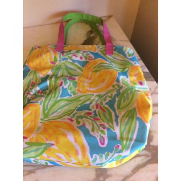 Estee Lauder Lilly Pulitzer Beach Bag Tote Watercolor Design #2 image
