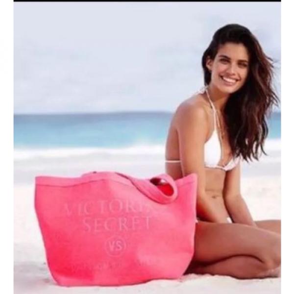 Victoria Secret Terry Pink Beach Swim Tote Bag #1 image