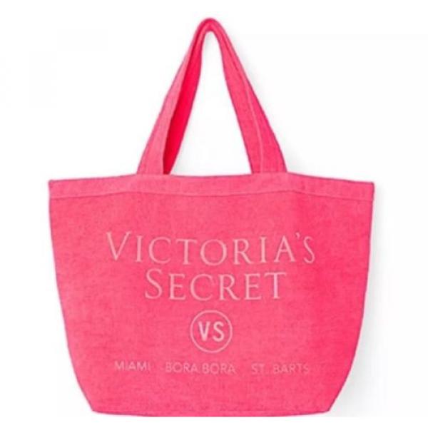 Victoria Secret Terry Pink Beach Swim Tote Bag #2 image
