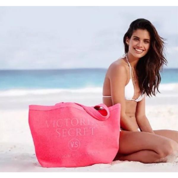 Victoria Secret Terry Pink Beach Swim Tote Bag #3 image