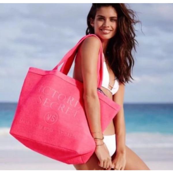 Victoria Secret Terry Pink Beach Swim Tote Bag #4 image