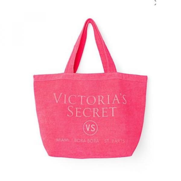 Victoria Secret Terry Pink Beach Swim Tote Bag #5 image
