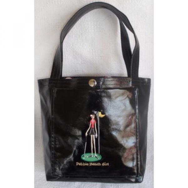 Pebble Beach Girl Golf Links Tote Bag Black 1919 Handbag / Shoulder Bag #1 image