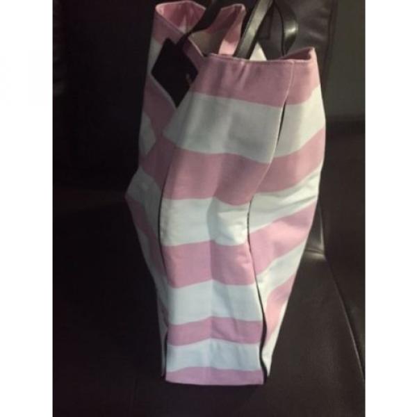 NWT VICTORIA&#039;S SECRET TOTE SHOPING BAG  STIPED BEACH SIZE XL #4 image