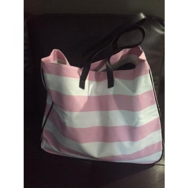 NWT VICTORIA&#039;S SECRET TOTE SHOPING BAG  STIPED BEACH SIZE XL #5 image