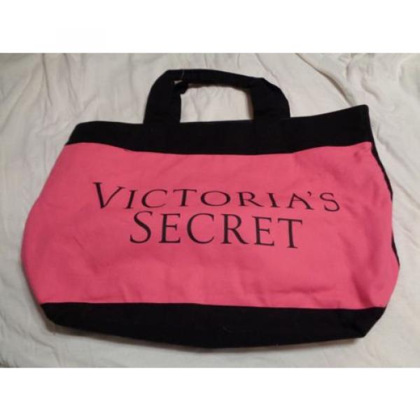 Victorias Secret Pink Black Red XL Tote Bag / Shopper / Beach #1 image