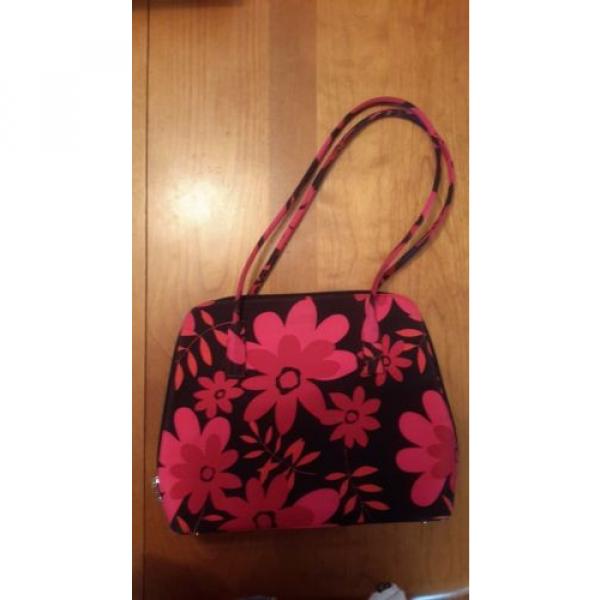 Beach/Shopping Tote Bag Purse Waterproof Pink/Red/Black Floral purse #1 image