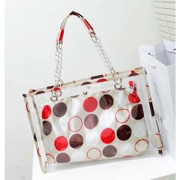 Designer Women Sweet Jelly Clear Transparent Handbag Tote Beach Shoulder Bags #1 image