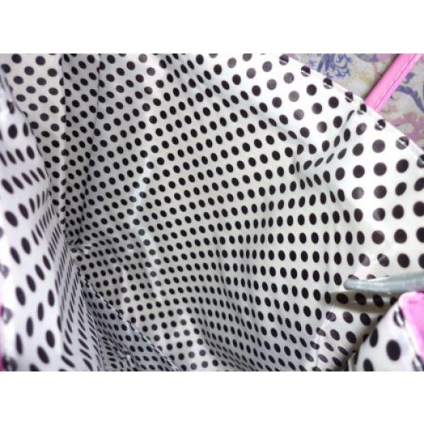 Lancome Pink w/ Polka Dot Interior Tote Bag, Beach Bag, Shopper~ New #3 image