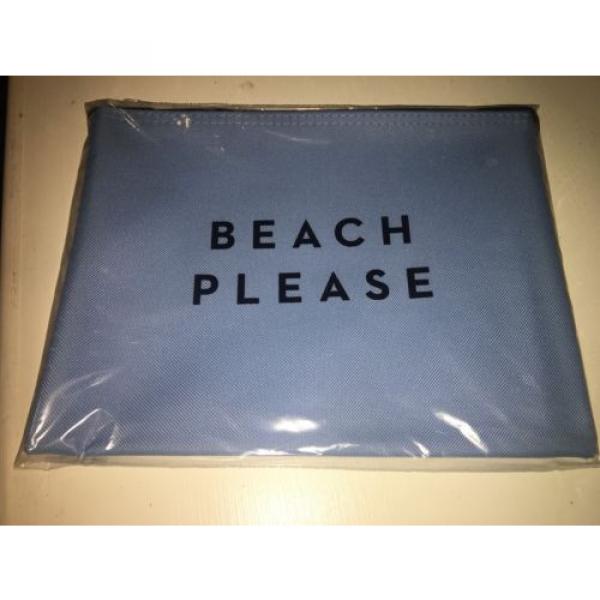 Milly Zip Pouch Clutch Waterproof Blue Bag &#034;Beach Please&#034; Unopened- Retails $45 #2 image
