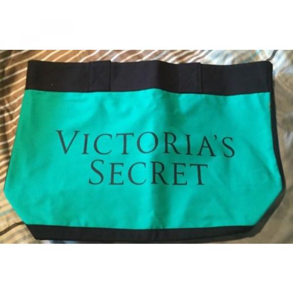 Victorias Secret Beach Tote Bag Green/Blue! #5 image