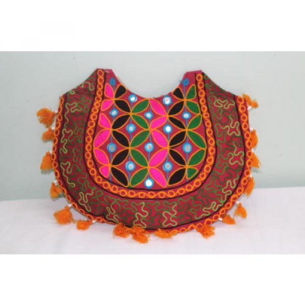 tribal boho rabari hand bag tote purse ethnic embroidered  fashion beach college #3 image