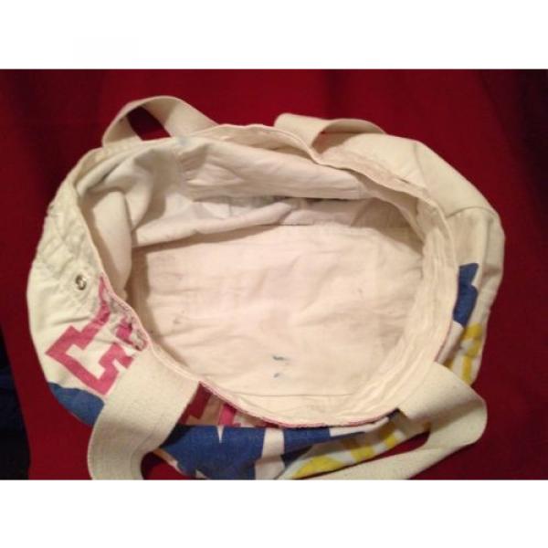 Victoria&#039;s Secret PINK Tote Bag/ Beach bag~canvas~signature logo #5 image