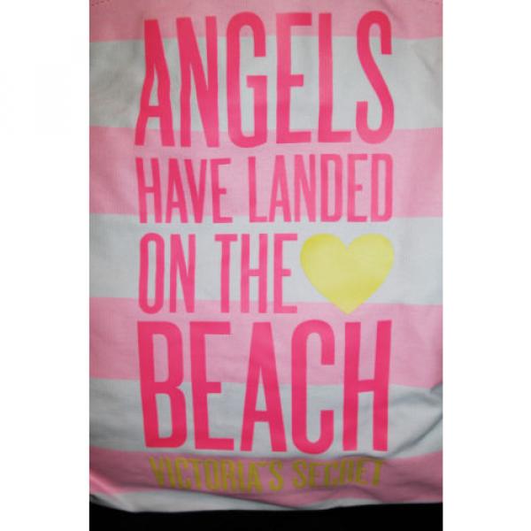 Victoria&#039;s Secret Angels Shopper / Tote / Beach Bag *New w/o tags* Pink &amp; White #2 image