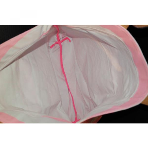 Victoria&#039;s Secret Angels Shopper / Tote / Beach Bag *New w/o tags* Pink &amp; White #5 image