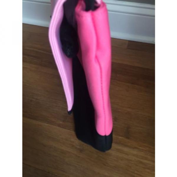Victoria Secret VS Pink Black Beach Cooler Neoprene Insulated Tote Pool Bag NEW #4 image