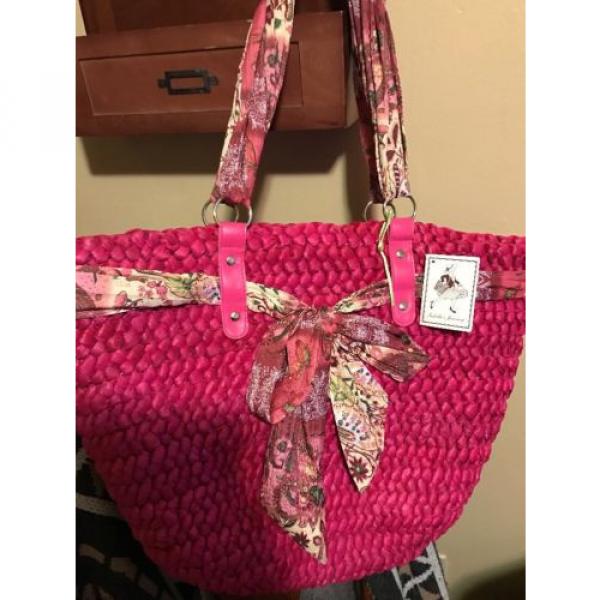 Great Pink Straw Beach Summer Bag Carryall #1 image
