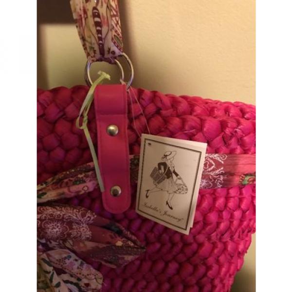 Great Pink Straw Beach Summer Bag Carryall #2 image