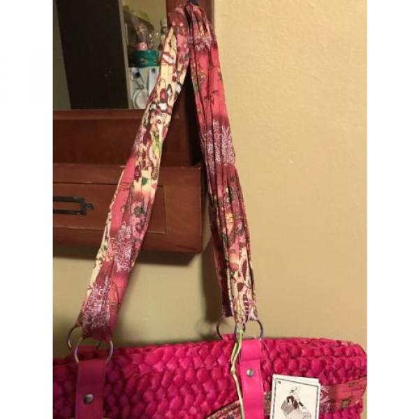 Great Pink Straw Beach Summer Bag Carryall #4 image