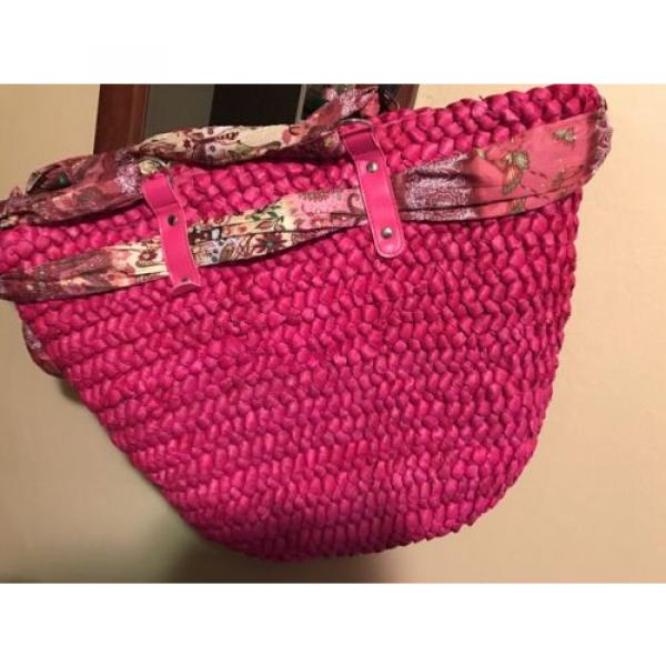 Great Pink Straw Beach Summer Bag Carryall #5 image