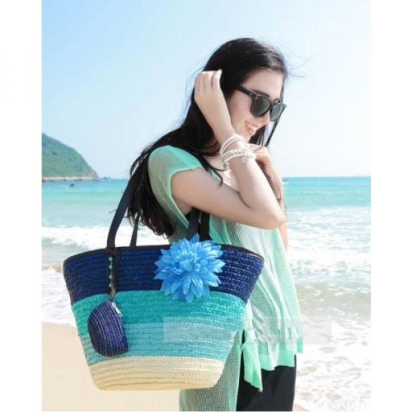 New Fashion Women Beach Bags, Summer Flower Knitted Strow bags #1 image