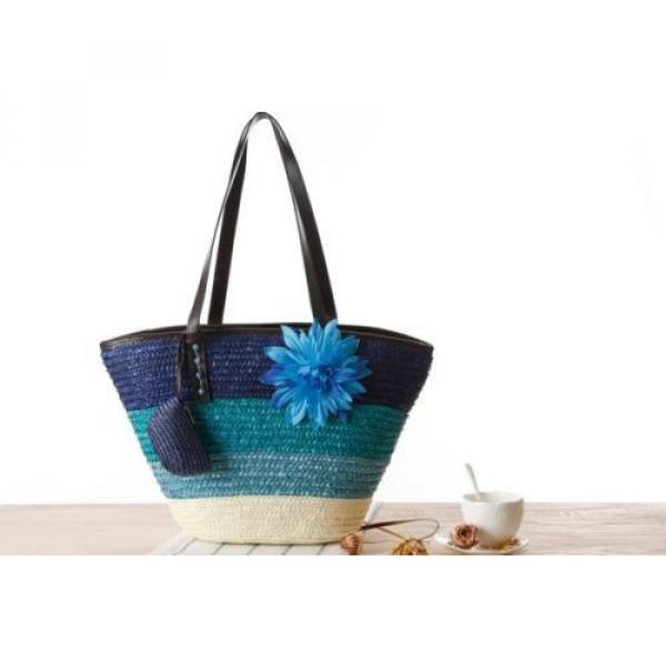 New Fashion Women Beach Bags, Summer Flower Knitted Strow bags #2 image