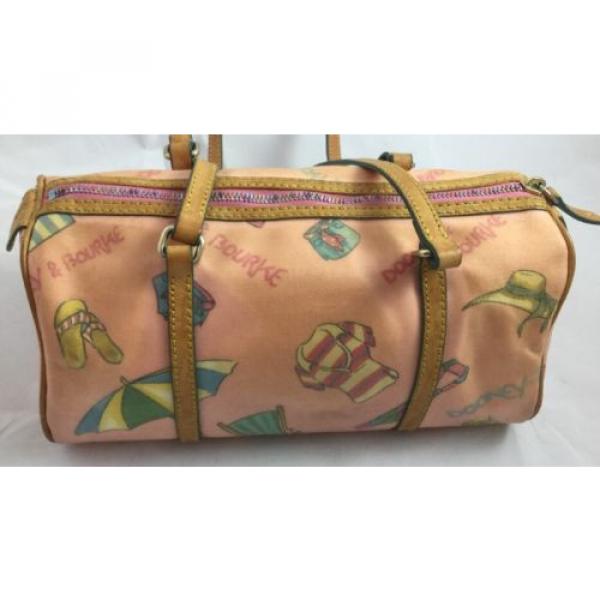 Dooney &amp; Bourke &#034;Miami Beach&#034; pink tote bag/purse #1 image