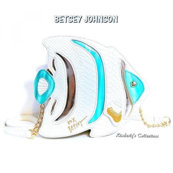 Betsey Johnson Fish Cross Body Bag Beach Purse NWT #2 image