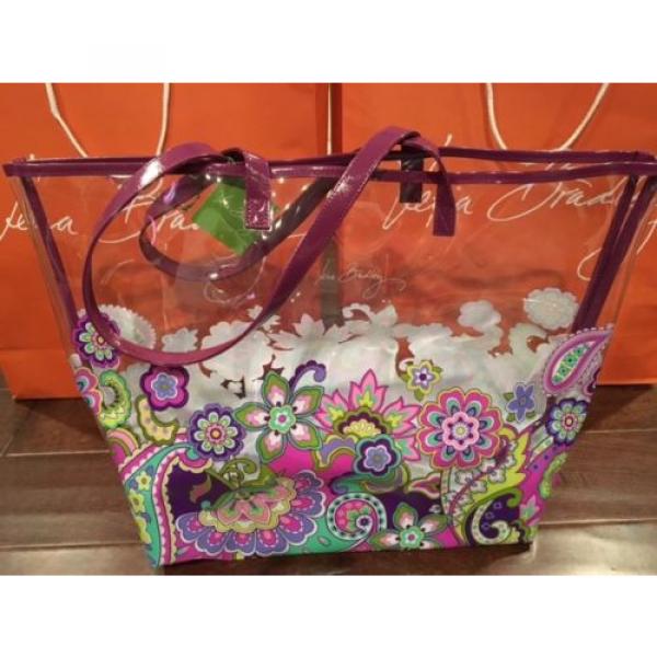 Brand New Vera Bradley Heather Clearly Colorful Tote / Beach Bag  NWT #1 image