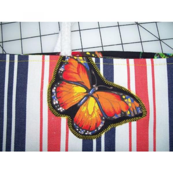 Catatonic Clothing&#039;s Handmade Striped Butterfly Beach Bag #1 image