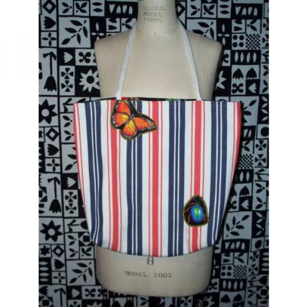 Catatonic Clothing&#039;s Handmade Striped Butterfly Beach Bag #2 image