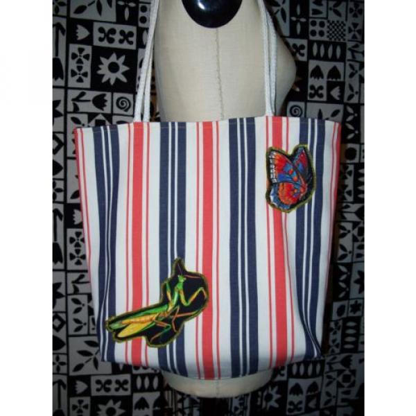 Catatonic Clothing&#039;s Handmade Striped Butterfly Beach Bag #5 image