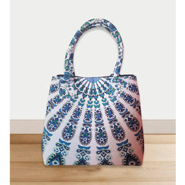 Mandala tote bag large boho beach bag bohemian picnic tote Bag cotton gypsy bag #1 image