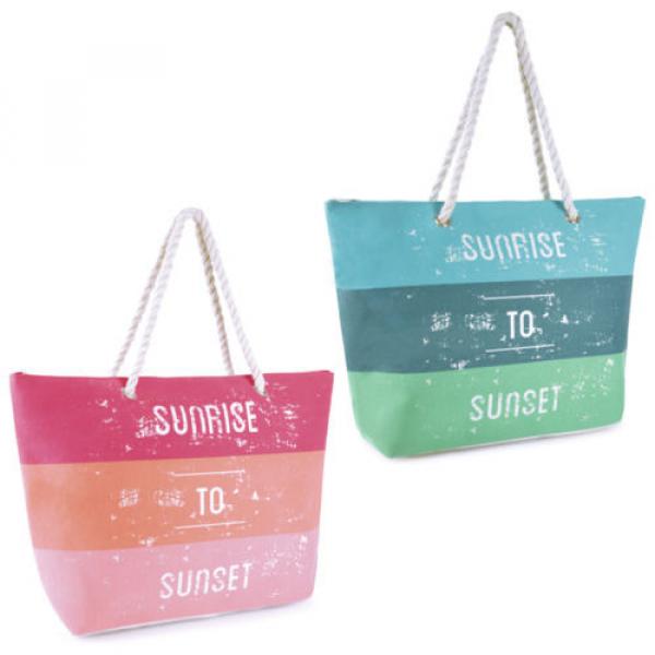&#039;Sunrise to Sunset&#039; Design Shoulder / Beach / Shopping Bag with Rope Handle #1 image