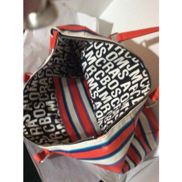 Marc Jacobs Colorful Stripe Jacobsen Beach Bag Tote #4 image