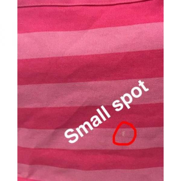 Victoria&#039;s Secret Pink Striped Swim Beach Bag Tote Canvas Large #3 image