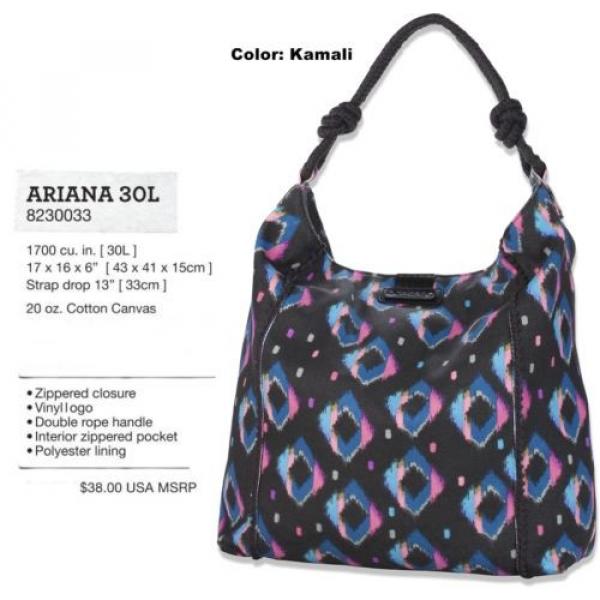 NEW Dakine Ariana 30L Black Kamali Womens Beach Tote Travel Shopping Bag Msrp$38 #1 image