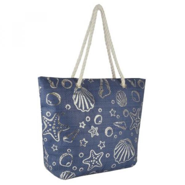 Sparkle Shell Design Shoulder / Beach / Shopping Bag with Rope Handle #2 image