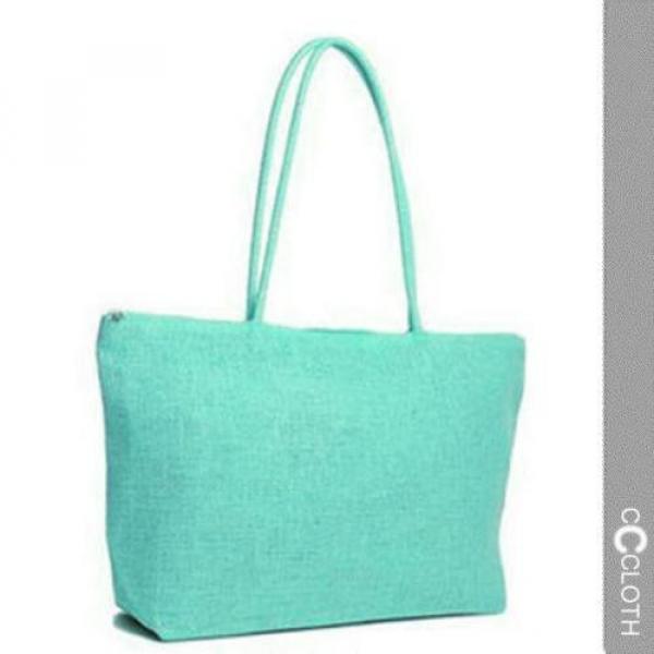 NEW Raffia Casual Vintage Beach handbag Straw Woven Totebag large Shoulder Bag #2 image
