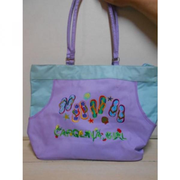 Carolina Girl Flip Flop Purple Beach Tote Bag FUN Carry All Women&#039;s Shoulder Bag #1 image