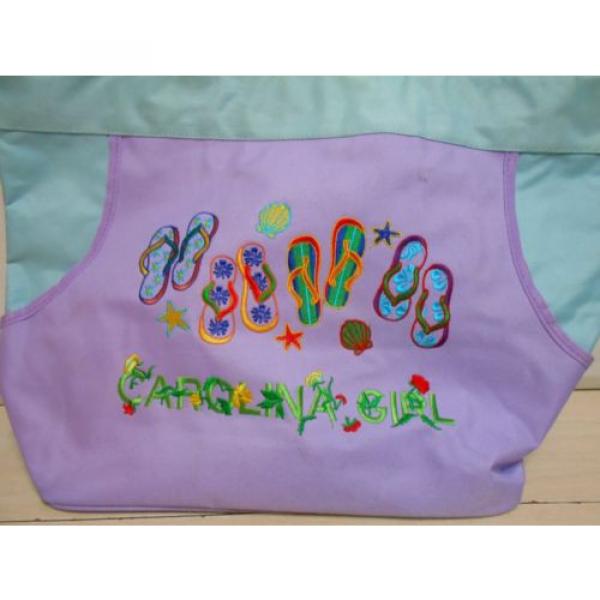 Carolina Girl Flip Flop Purple Beach Tote Bag FUN Carry All Women&#039;s Shoulder Bag #2 image