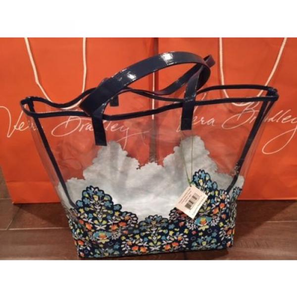 Brand New Vera Bradley Chandelier Floral Clearly Colorful Tote / Beach Bag  NWT #2 image