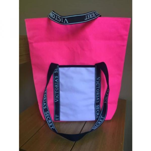 Victoria&#039;s Secret Pink zip top tote insulated cooler spring break beach bag #3 image