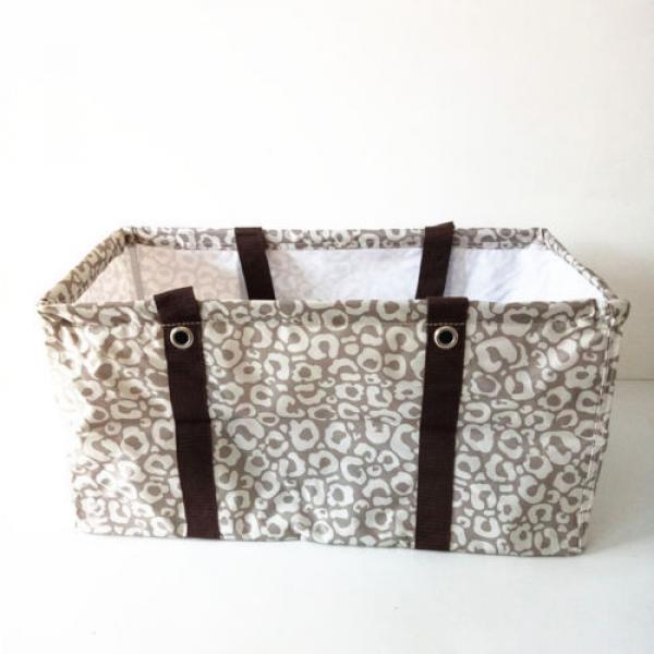 Thirty one women handbag Canvas  Storage basket collection basket beach bag #4 image